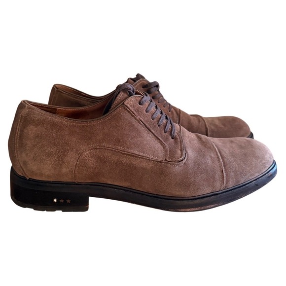 John Varvatos Star U.S.A. Other - John Varvatos Derby Mens 12M F3505T3B A660B Brown Suede Cap Toe EUC